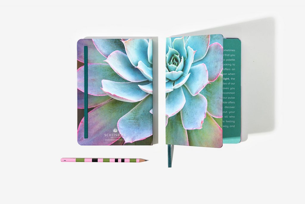 Custom printed colour notebook for Scottsdale Arizona